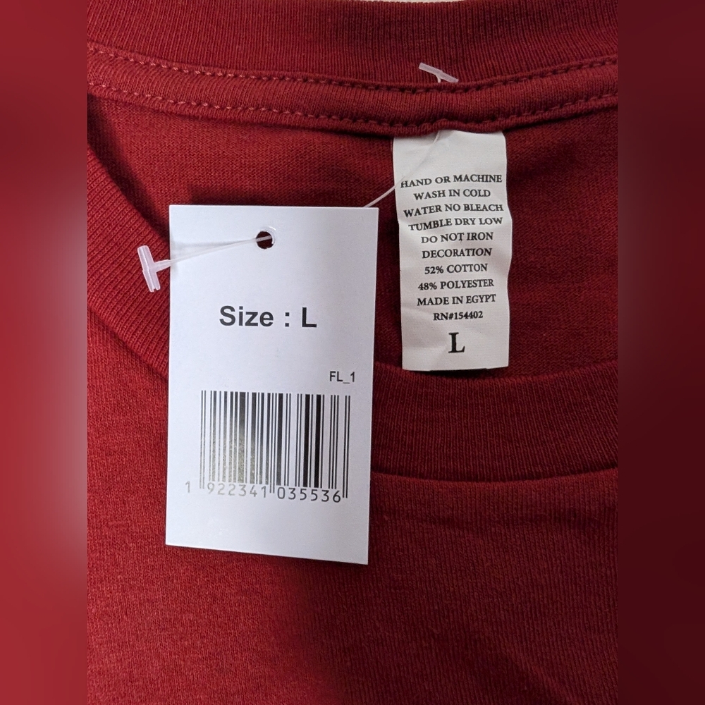 NWT Large Red T-Shirt Short Sleeves 'The Glam Reaper - Picture 4 of 6